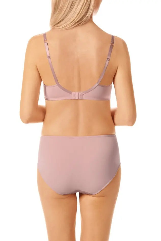 Danielle Padded Wire-Free Bra - light mauve/dark mauve