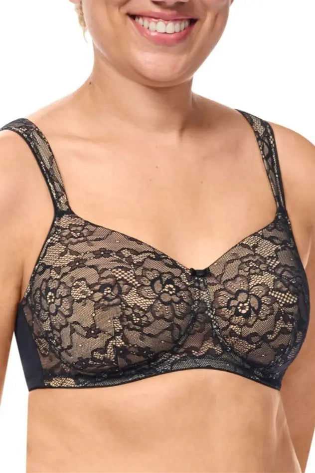 Camilla Padded Wire-Free Bra - black/sand