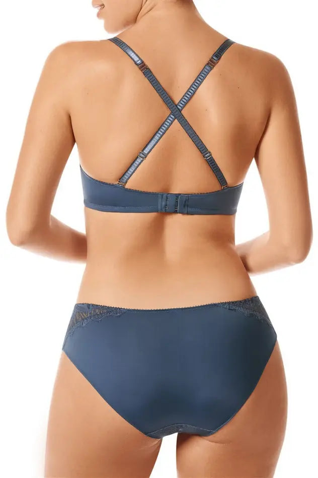 Alessia Wire-Free Bra - indigo blue