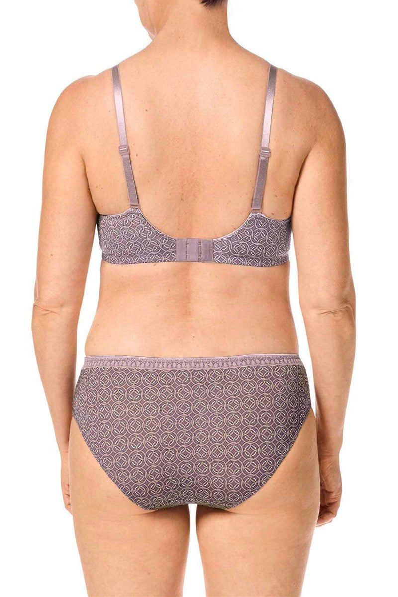 Liz Wire-Free Bra - mauve/multi