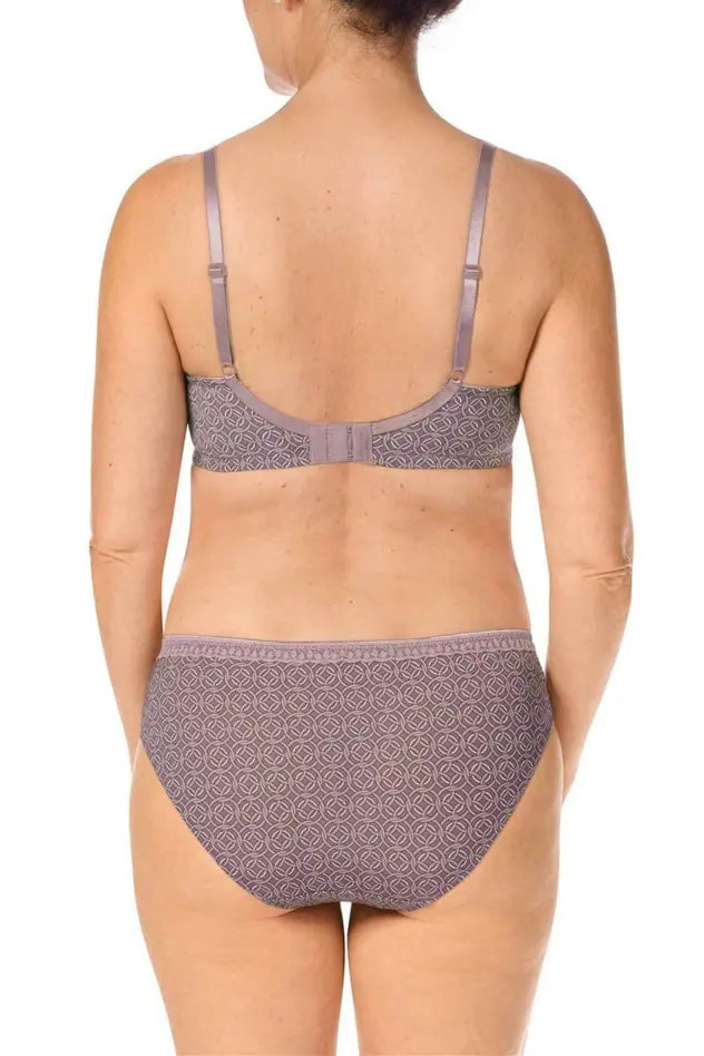 Liz Padded Wire-Free Bra - mauve/multi