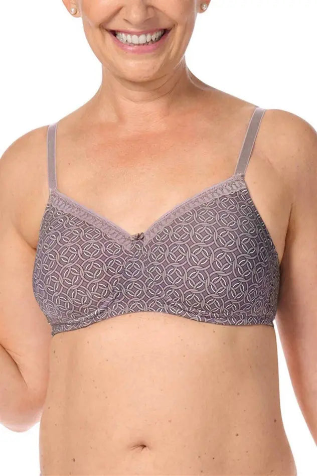 Liz Padded Wire-Free Bra - mauve/multi