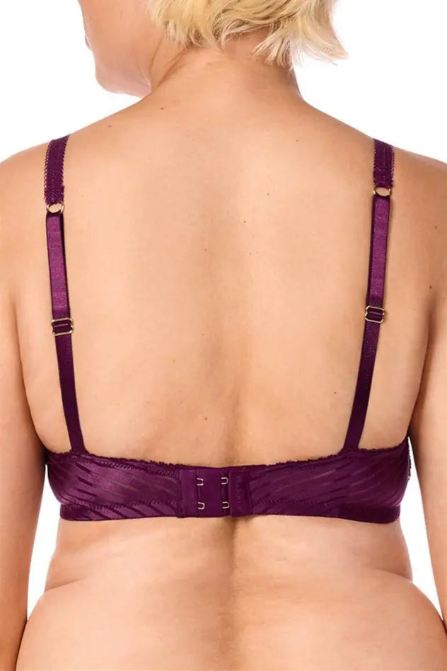 Karolina Wire-Free Bra - dark berry/sand
