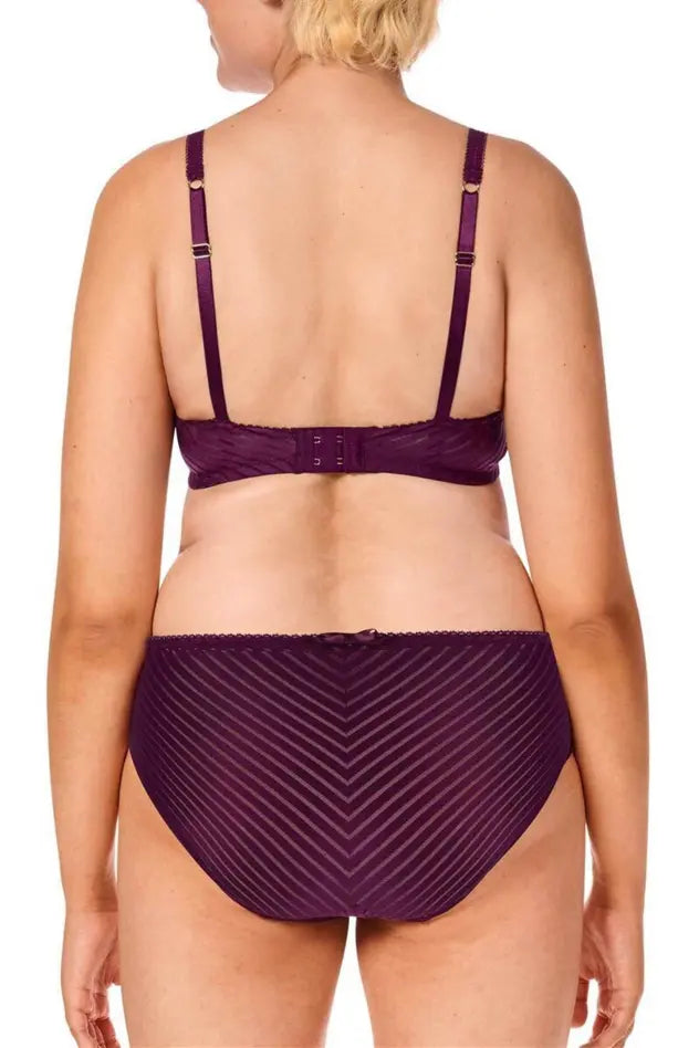 Karolina Padded Wire-Free Bra - dark berry/sand