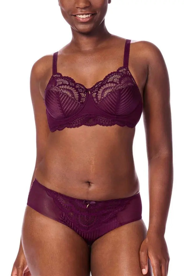 Karolina Panty - dark berry/sand