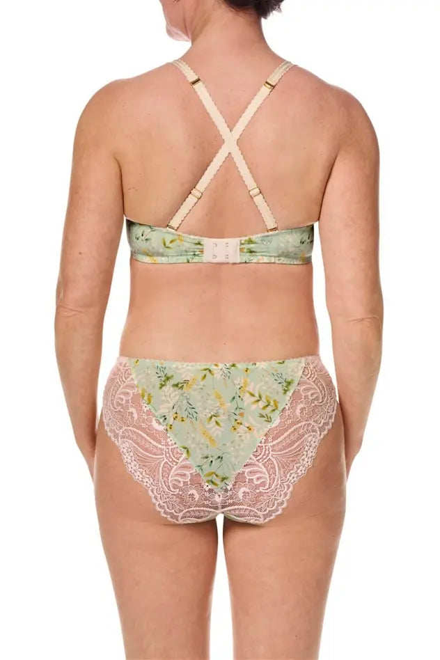 Kalina Padded Wire-Free Bra - mint/multi