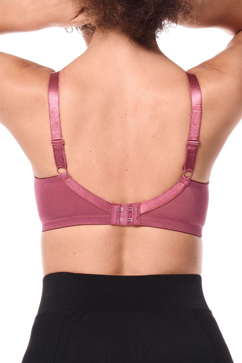 Nancy Wire-Free Bra - dark rouge