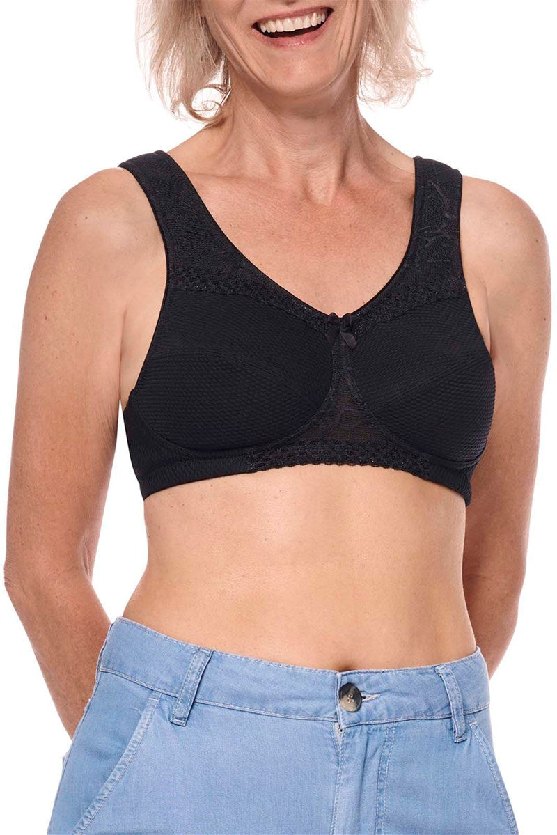 Leslie Wire-Free Bra - black