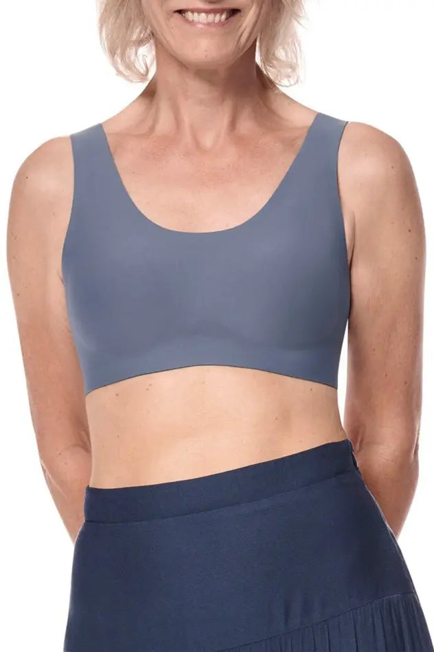 Linda Wire-Free Bra - indigo blue