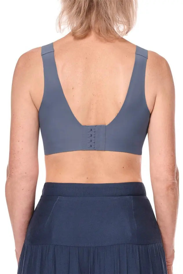 Linda Wire-Free Bra - indigo blue