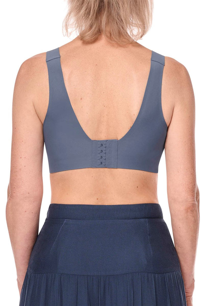 Linda Wire-Free Bra - indigo blue