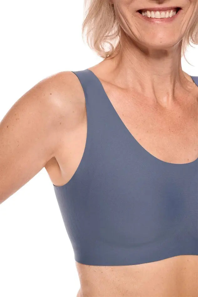 Linda Wire-Free Bra - indigo blue
