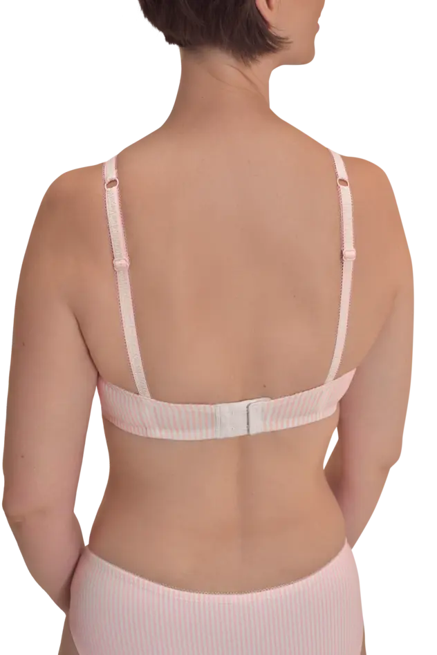 Kennie Wire-Free Bra - dusty rose/off-white