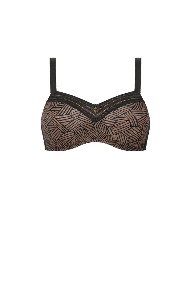Brooke Wire-Free Bra - black/cafe