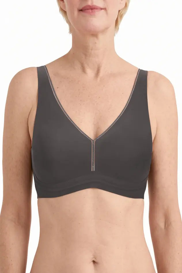 amoena Wave® flow Wire-Free Bra - anthracite