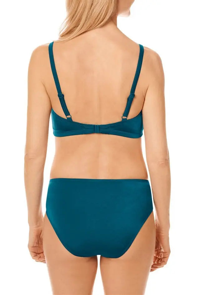 Crete Soft Bikini Top - jade/sand