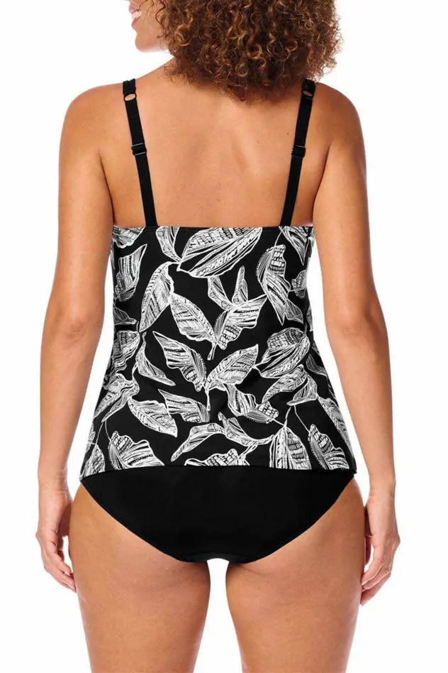 Lanzarote Tankini Top - black/white