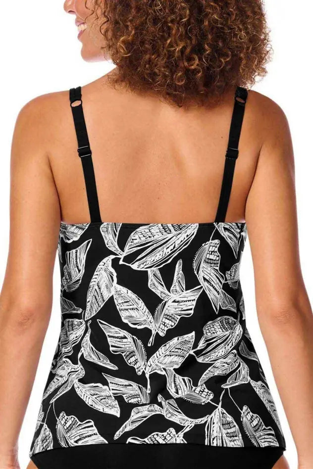 Lanzarote Tankini Top - black/white