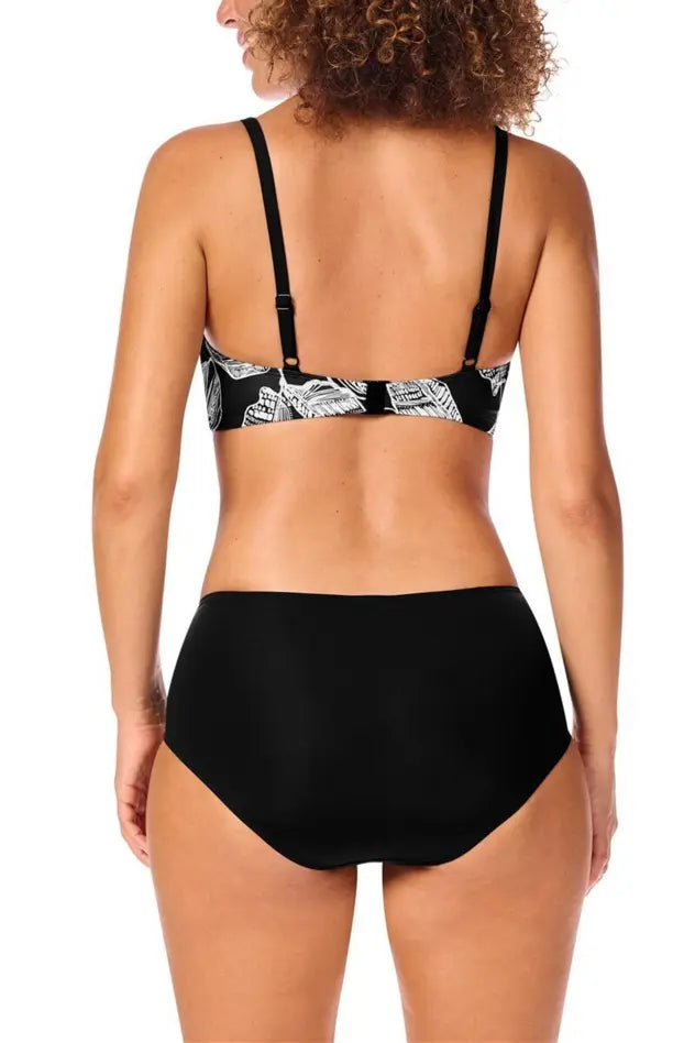 Lanzarote High waisted panty black/white