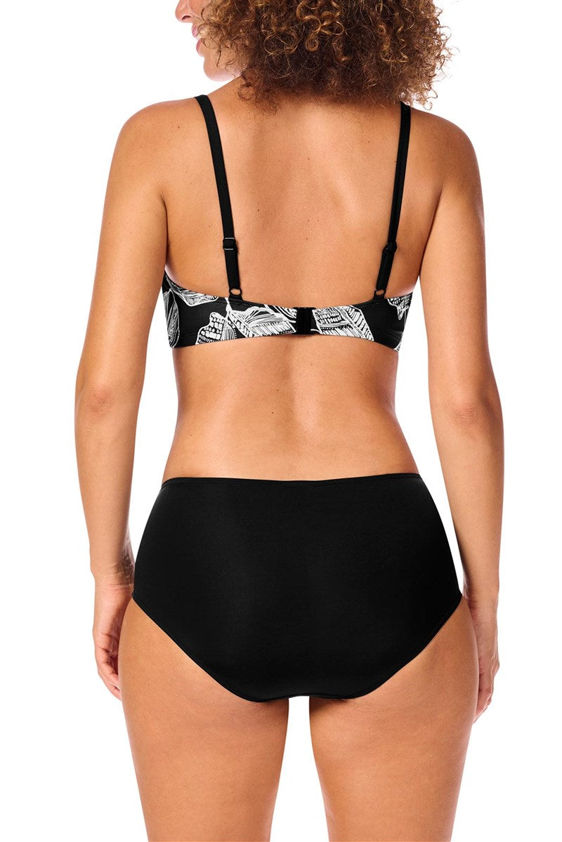 Lanzarote High Waist Bottom - black/white