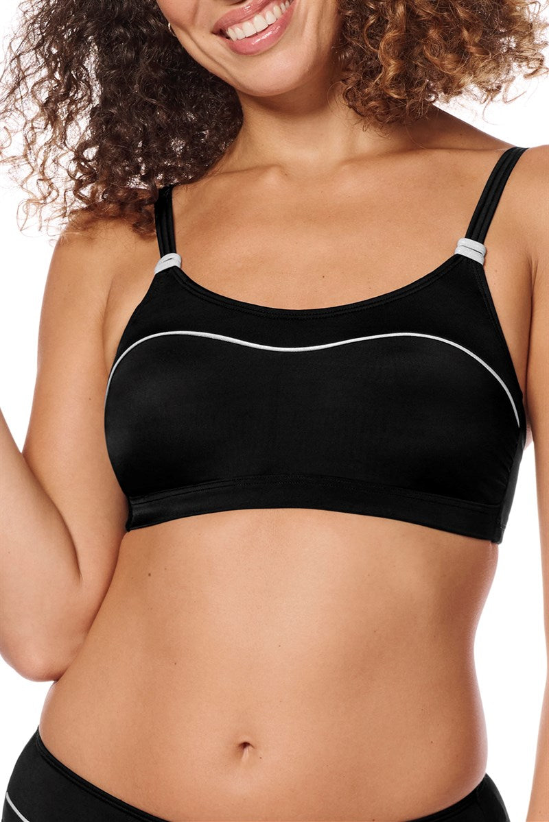 Ravello Soft Bikini Top - black/silver