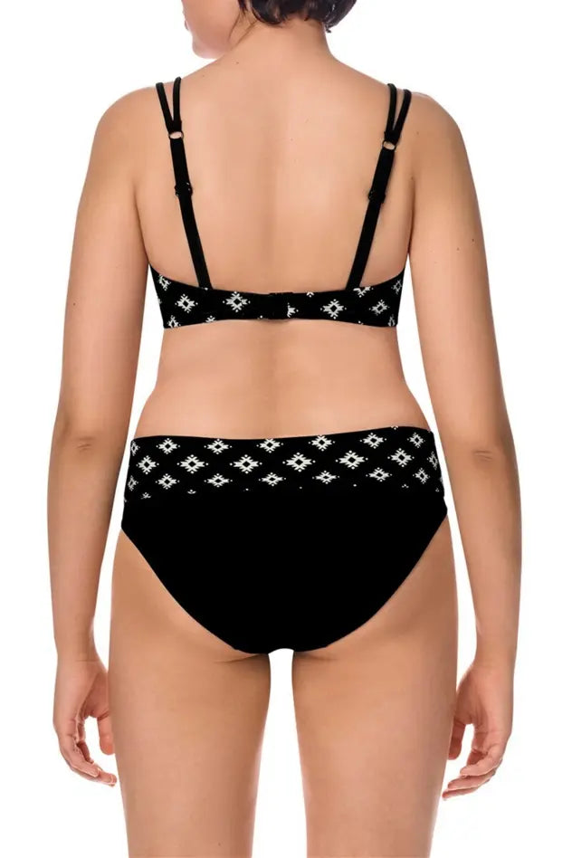 Palermo Soft Bikini Top - black/off-white