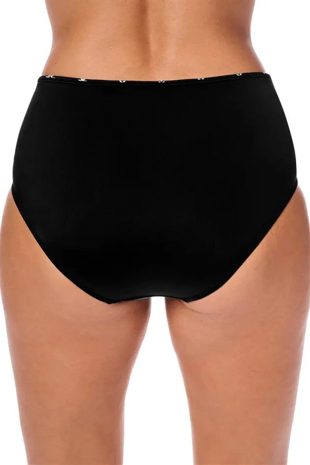 Palermo High Waist Bottom - black/off-white