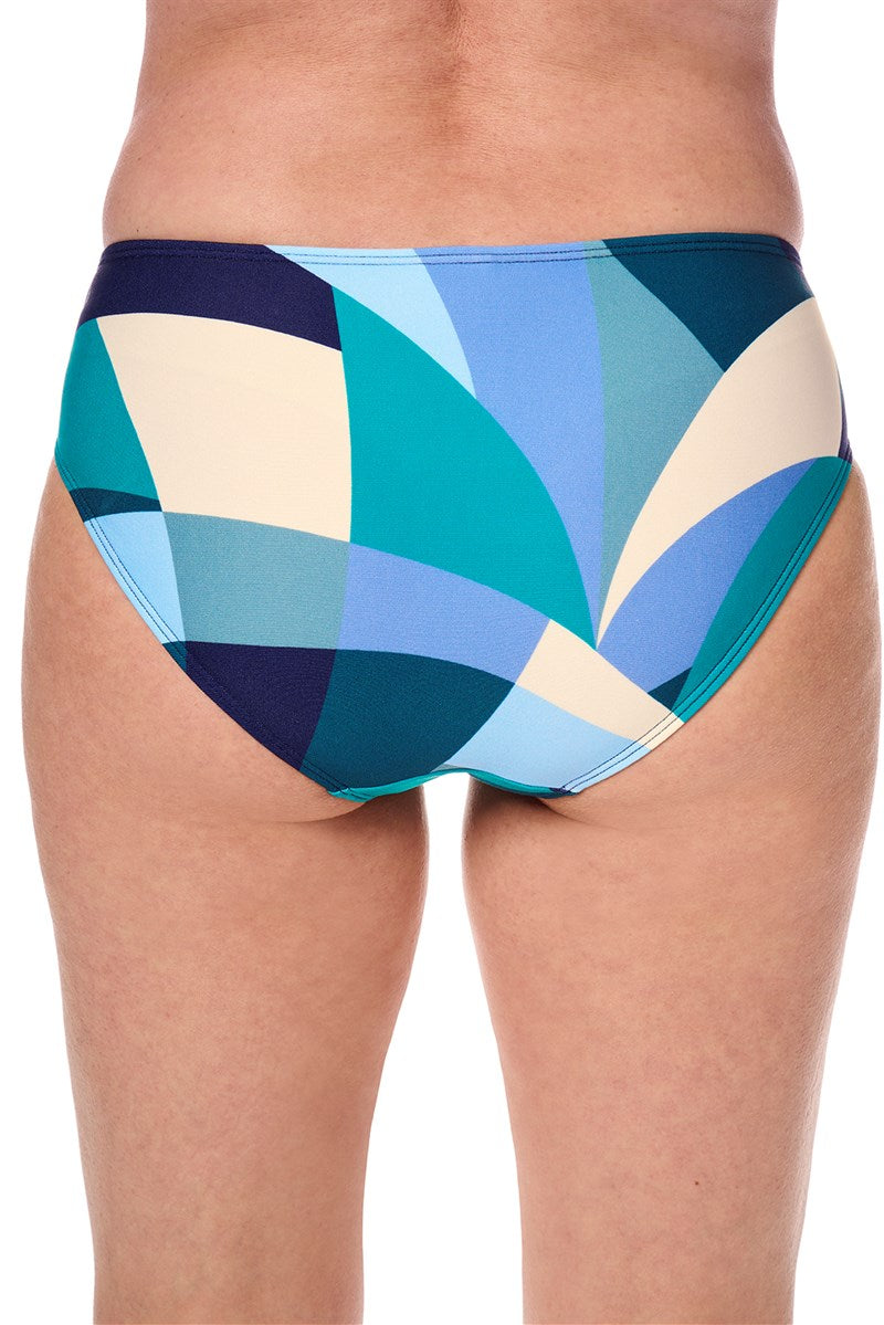 Lisbon Mid Height Bottom - jade/multi