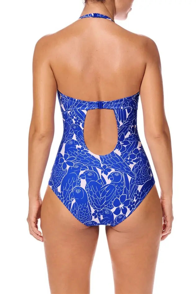 Azores One-Piece - royal blue/white