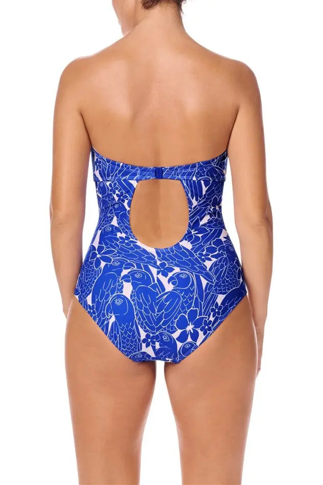 Azores One-Piece - royal blue/white