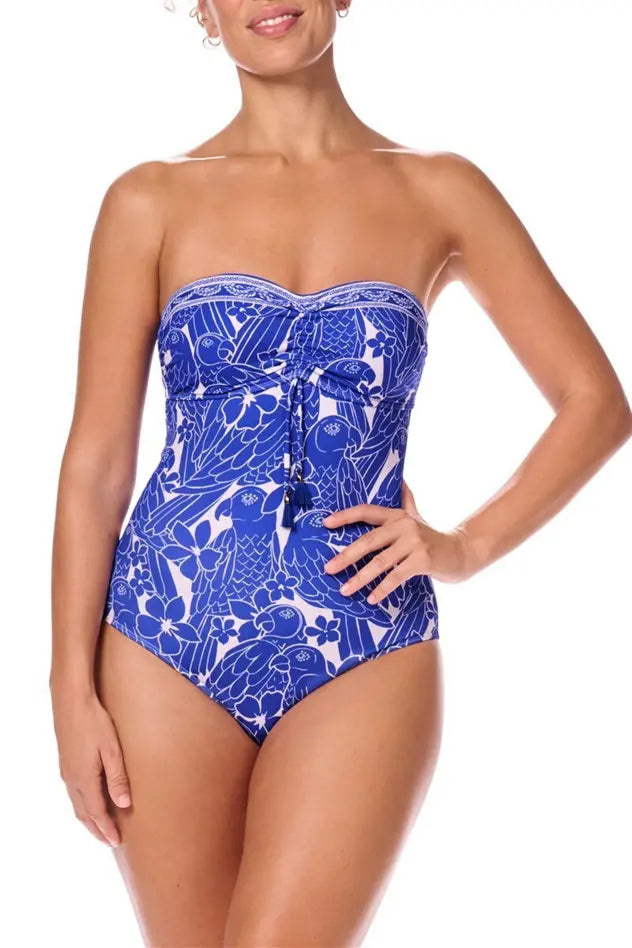 Azores One-Piece - royal blue/white
