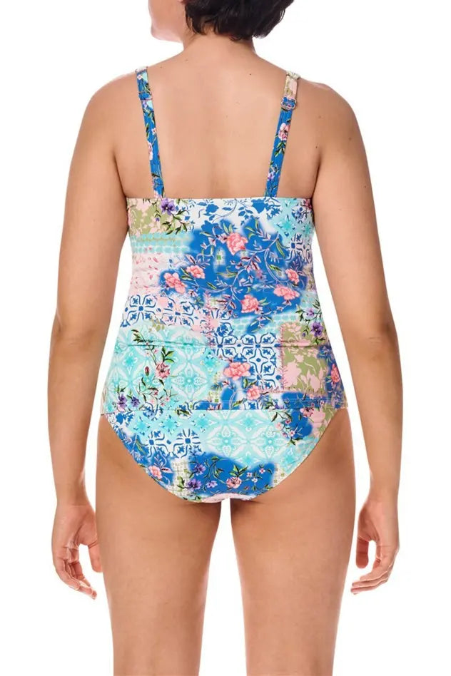 Paxos Tankini Top - blue/multi