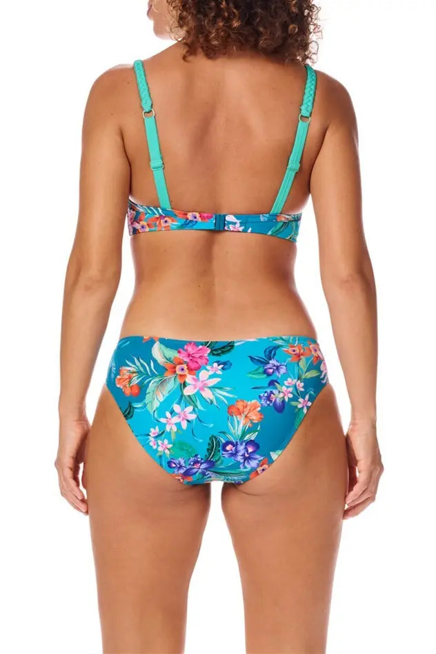 Alvor Soft Bikini Padded Top - turquoise/multi