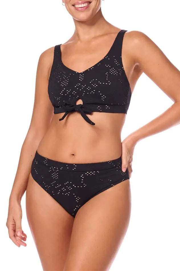Makri Mid Waisted Panty black/sand