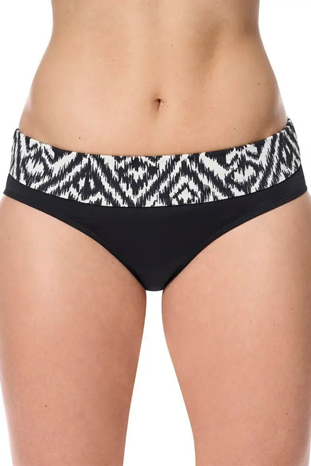 Salta High waisted panty - black/off-white