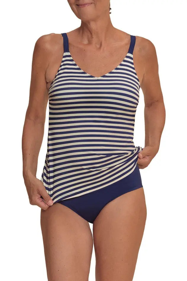 Casoria Tankini - navy/off-white