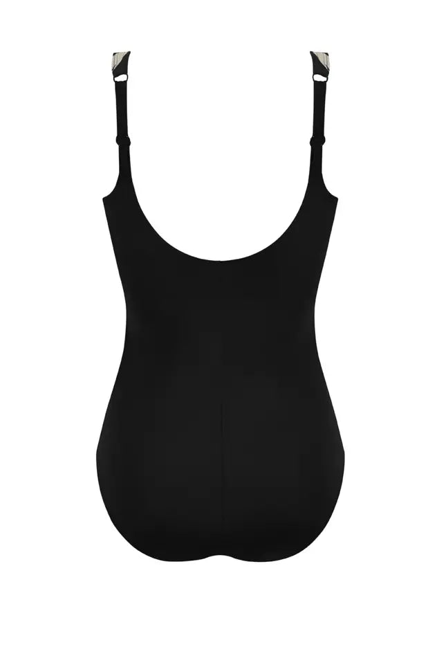 Turin Full Bodice - black/quartz sand