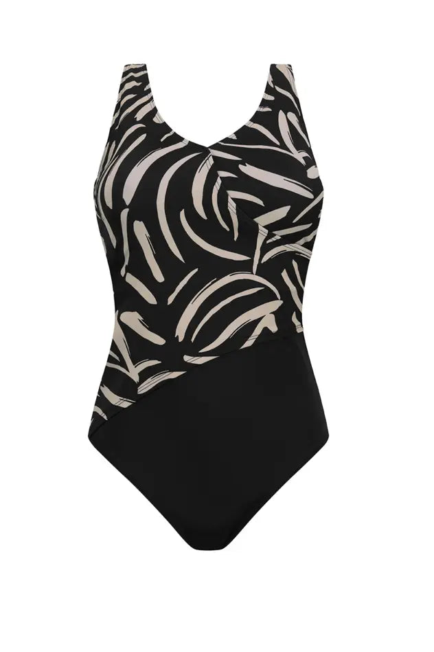 Turin Full Bodice - black/quartz sand