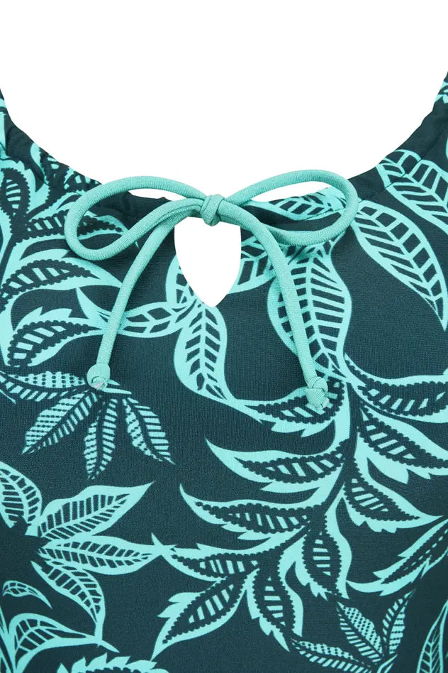 Salerno One-Piece - deep emerald/light jade
