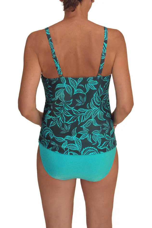 Salerno Tankini - deep emerald/light jade