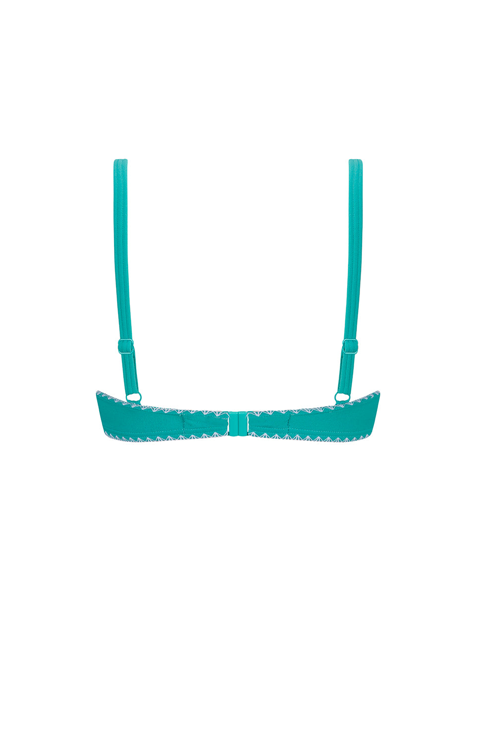 Salerno Soft Bikini Top - light jade/white