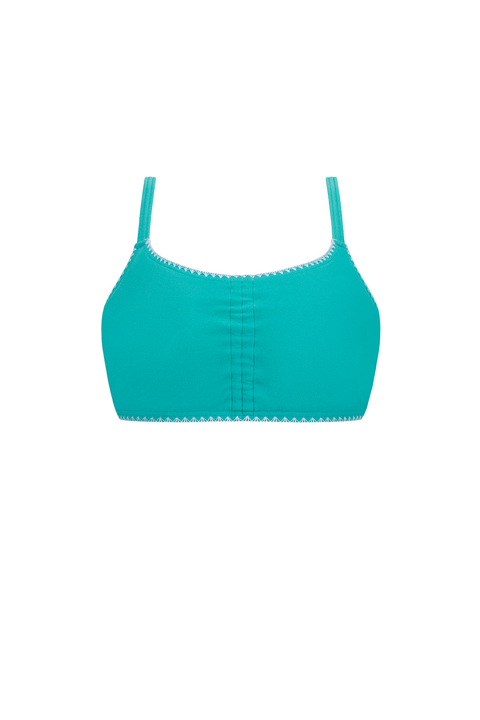 Salerno Soft Bikini Top - light jade/white
