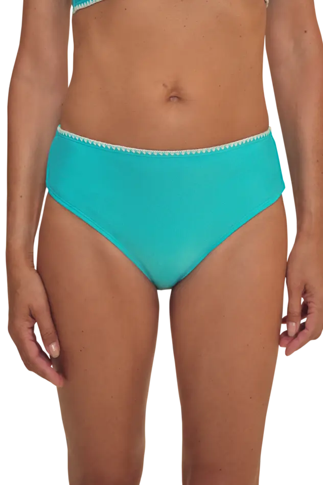 Salerno Mid Height Bottom - light jade/white