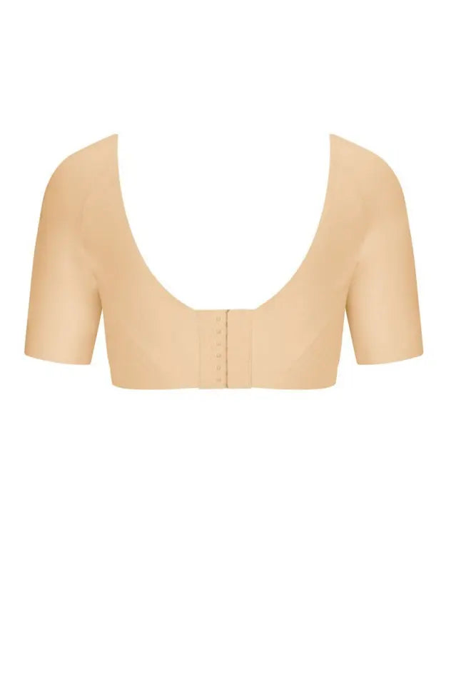 Luisa Wire-Free Bra with Sleeves - sand