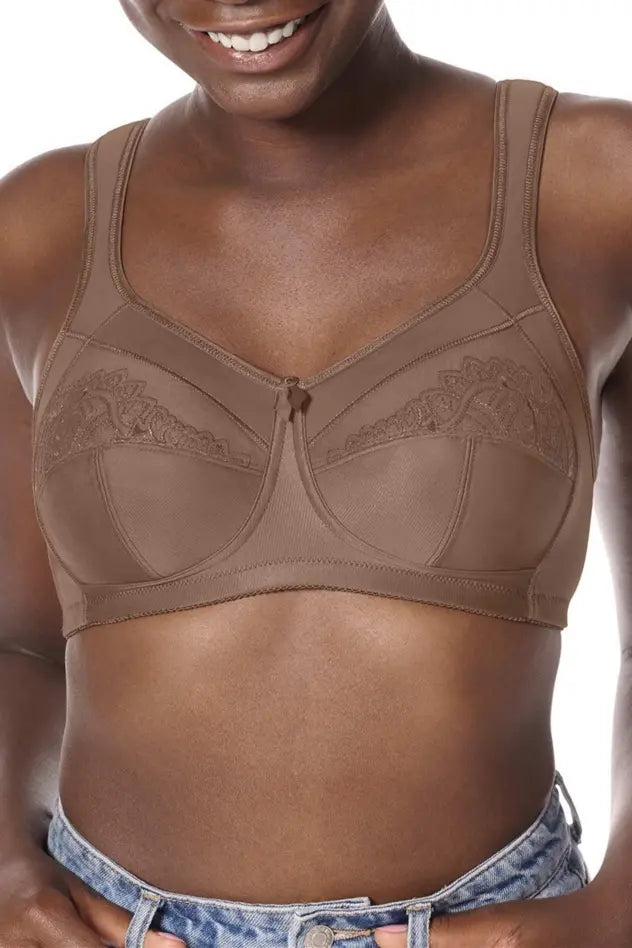Isadora Wire-Free Bra - mocha