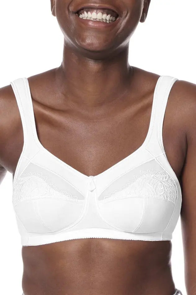 Isadora Wire-Free Bra - white