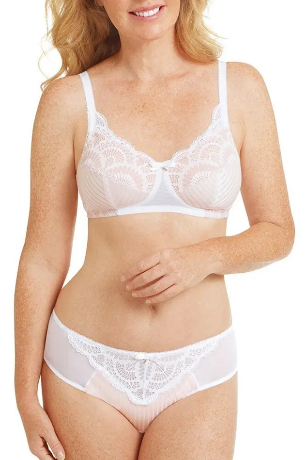 Karolina Wire-Free Bra - white/light sand