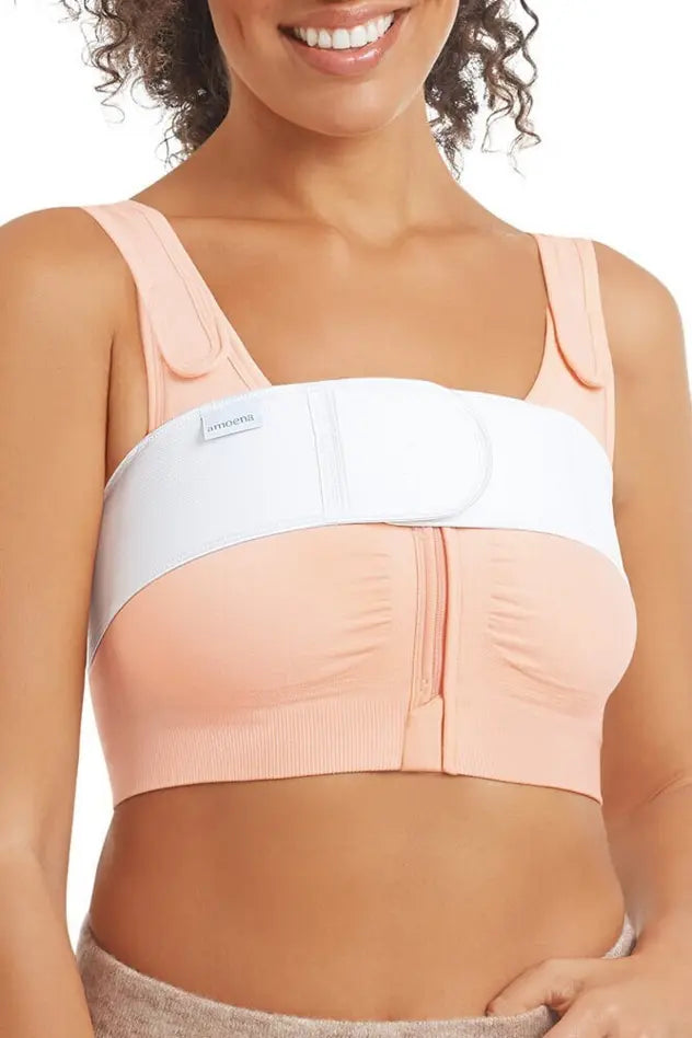Leyla Post Surgery Bra with Front Closure - blush