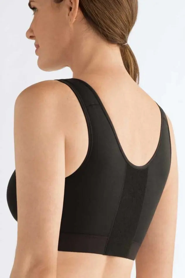 Sarah Wire-Free Front Closure Bra - black