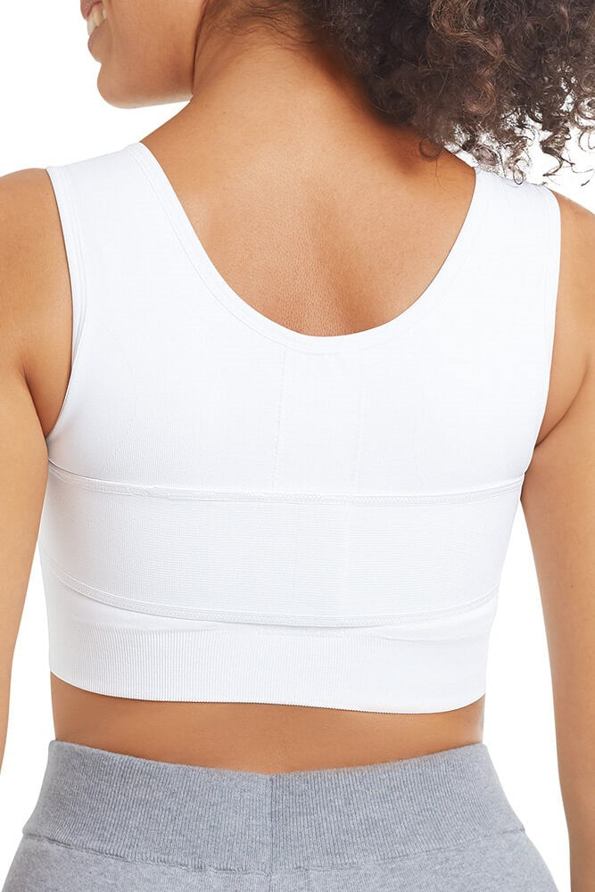 Sina Post Surgery Bra with Front Closure - white